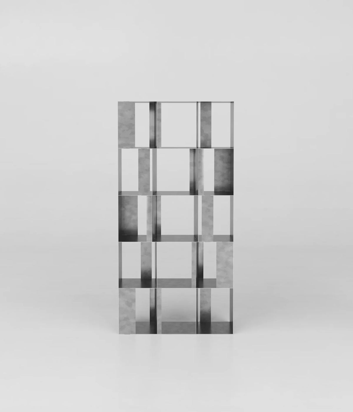 INFINITY BOOKSHELF modulares Edelstahlregal – Ansicht 1