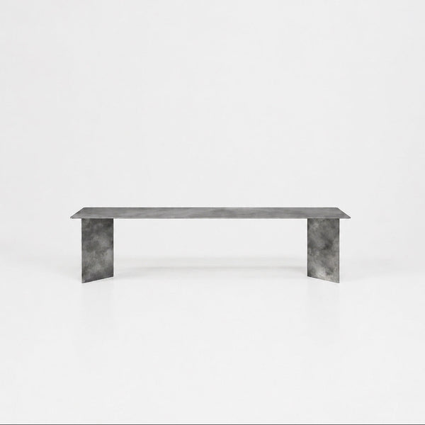 ZEN BENCH Sitzbank aus gebürstetem Edelstahl - Hauptansicht