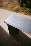 ZEN BENCH Sitzbank aus gebürstetem Edelstahl – Ansicht 3