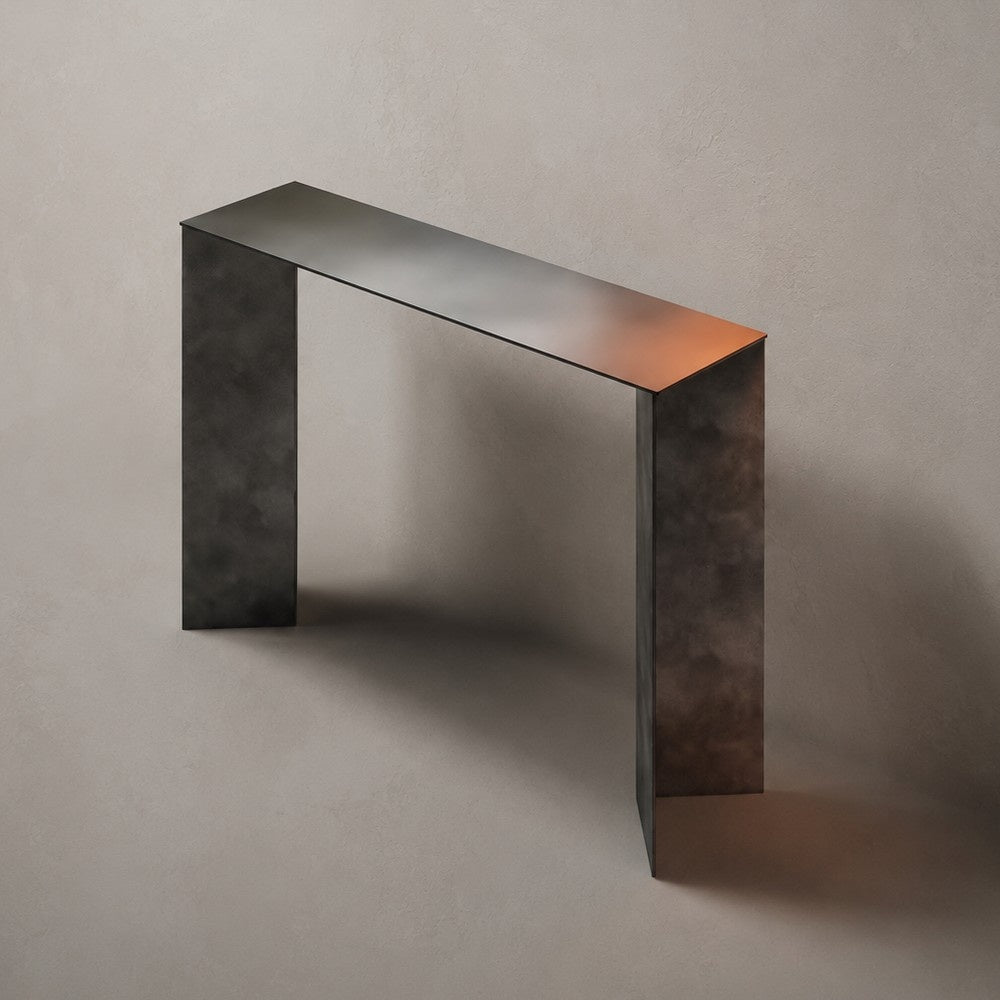 ZEN CONSOLE aus gebürstetem Edelstahl